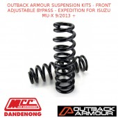 OUTBACK ARMOUR SUSPENSION KITS FRONT ADJ BYPASS-EXPEDITION FIT ISUZU MU-X 9/13 +
